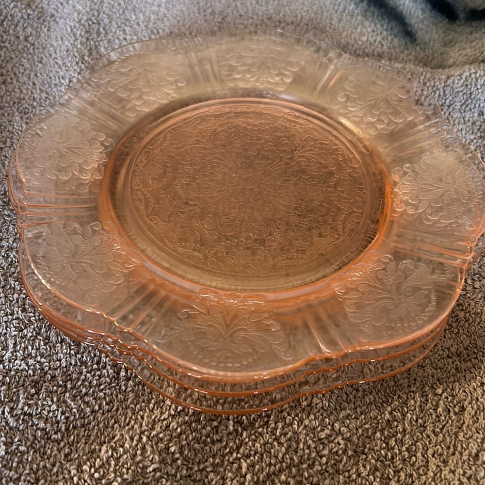 MacBeth-Evans American Sweetheart Pink depression glass 14 pieces